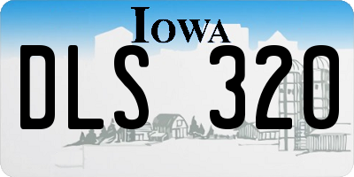 IA license plate DLS320