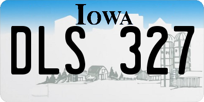 IA license plate DLS327