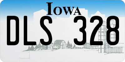 IA license plate DLS328