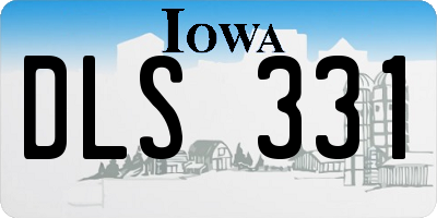 IA license plate DLS331