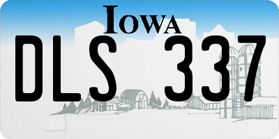 IA license plate DLS337