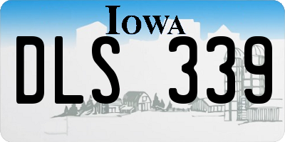 IA license plate DLS339