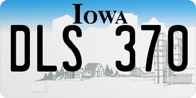 IA license plate DLS370