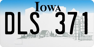 IA license plate DLS371
