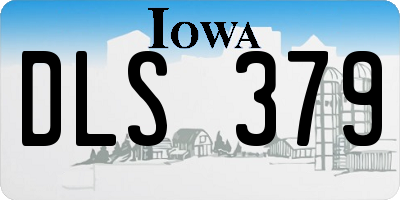 IA license plate DLS379