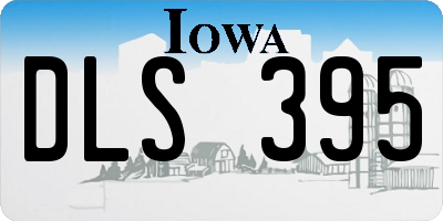 IA license plate DLS395