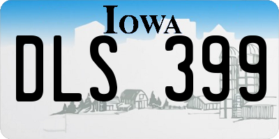 IA license plate DLS399