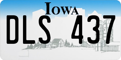 IA license plate DLS437