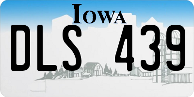 IA license plate DLS439