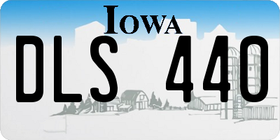 IA license plate DLS440
