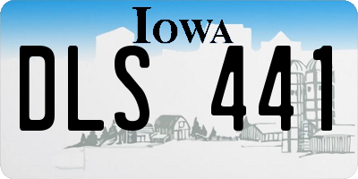 IA license plate DLS441