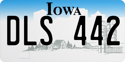 IA license plate DLS442