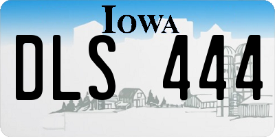 IA license plate DLS444