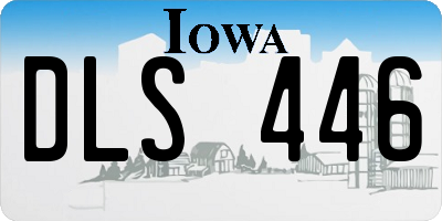IA license plate DLS446