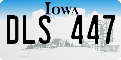 IA license plate DLS447
