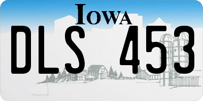 IA license plate DLS453