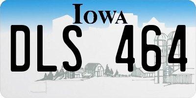IA license plate DLS464