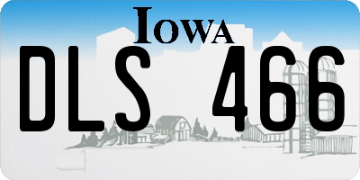 IA license plate DLS466