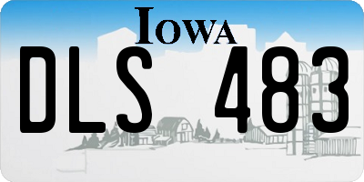 IA license plate DLS483