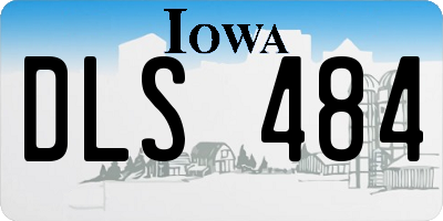 IA license plate DLS484