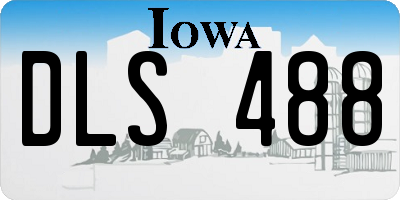 IA license plate DLS488