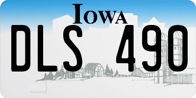 IA license plate DLS490
