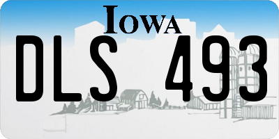 IA license plate DLS493