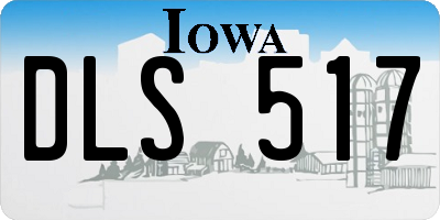 IA license plate DLS517