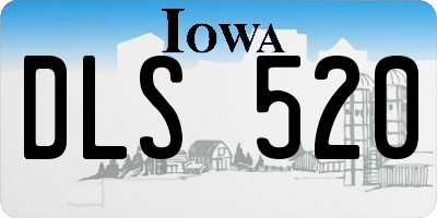IA license plate DLS520