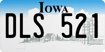 IA license plate DLS521