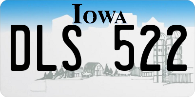 IA license plate DLS522