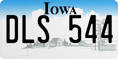 IA license plate DLS544