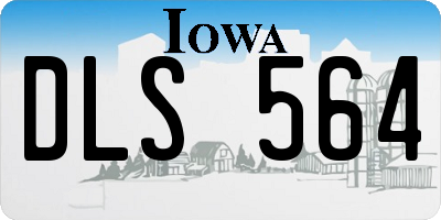 IA license plate DLS564