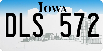 IA license plate DLS572