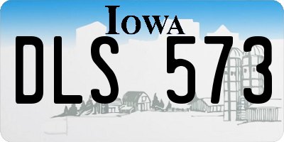 IA license plate DLS573