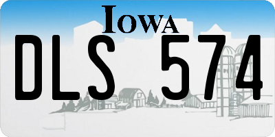 IA license plate DLS574