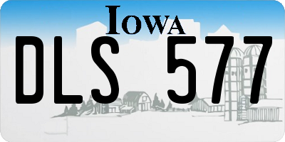 IA license plate DLS577