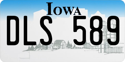IA license plate DLS589