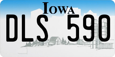 IA license plate DLS590