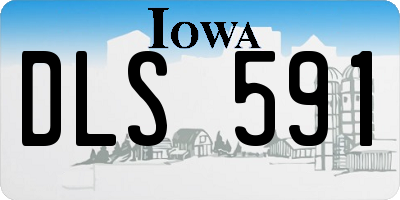 IA license plate DLS591