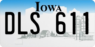 IA license plate DLS611