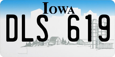 IA license plate DLS619