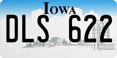 IA license plate DLS622