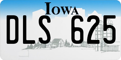 IA license plate DLS625
