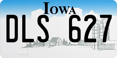IA license plate DLS627