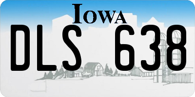 IA license plate DLS638