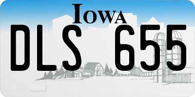 IA license plate DLS655