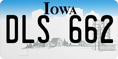 IA license plate DLS662
