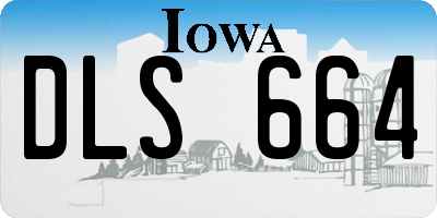 IA license plate DLS664