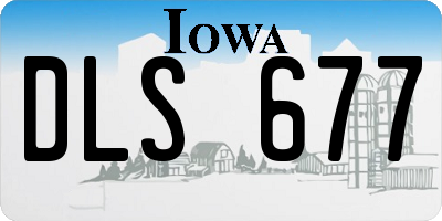 IA license plate DLS677